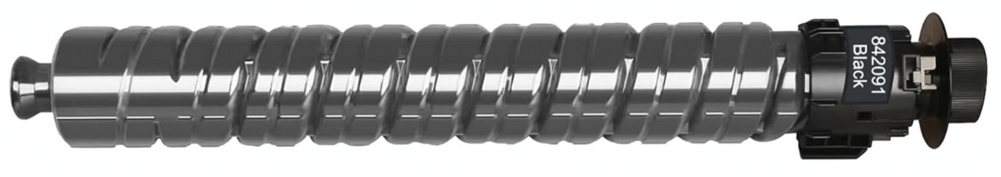 C406-842091 Black Compatible Toner Cartridge for Ricoh Aficio MPC306, MPC306SPF, MPC307, MPC406, MPC406SPF – 17,000-page high-yield black toner.