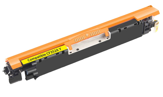 CF352A (130A) Yellow toner compatible with HP Color LaserJet Pro MFP M176/M177 series, 1,000 pages, bright color and reliable performance.