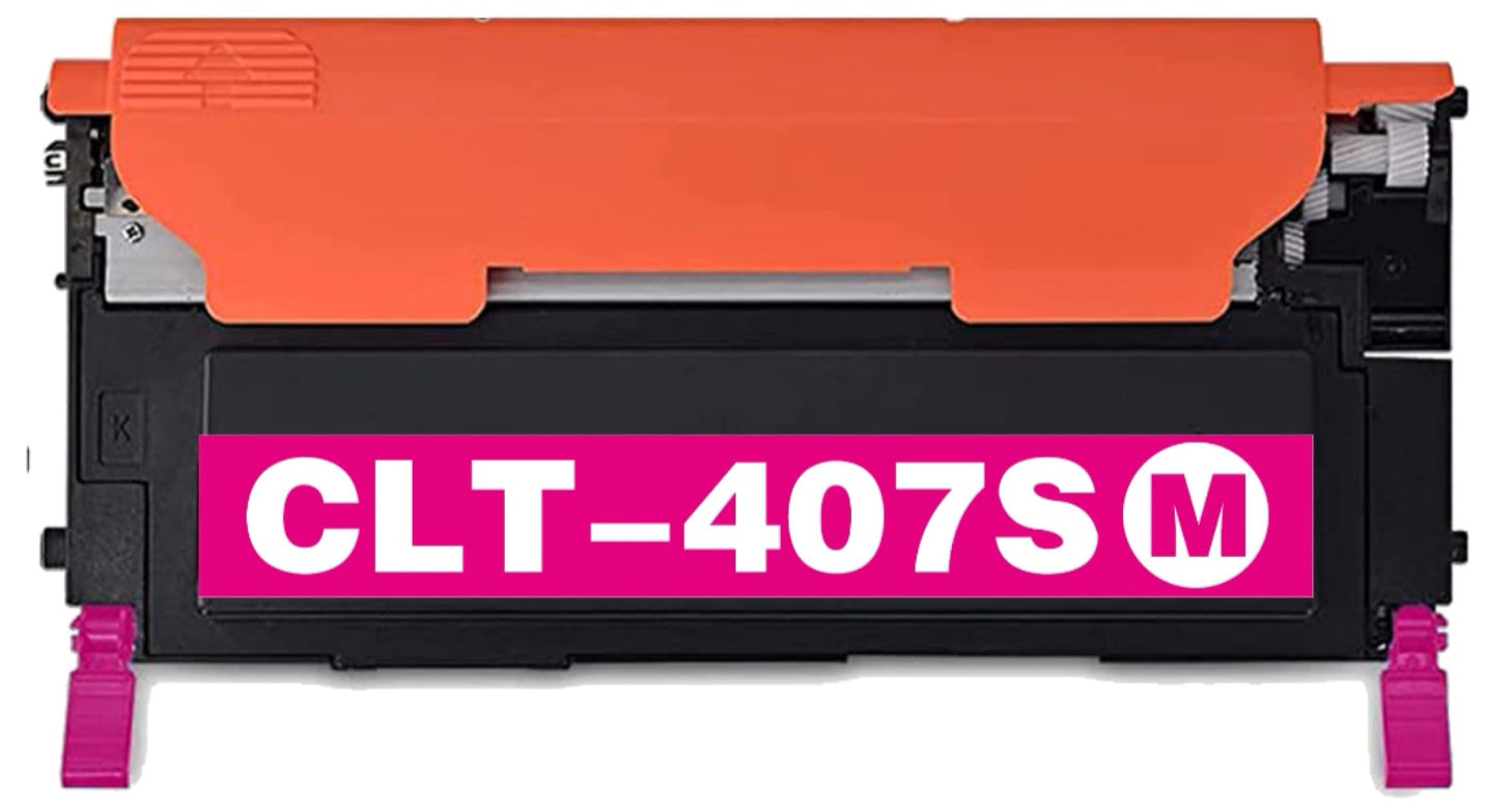 CLT-407S Magenta compatible toner for Samsung CLP-320N, CLP-325W, CLX-3185, 1,000 pages.