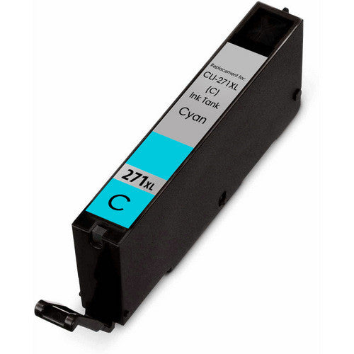 Cyan CLI-271XL compatible ink cartridge for Canon PIXMA MG5720, delivering vibrant color prints, smooth performance, and up to 300 pages of high-quality output.