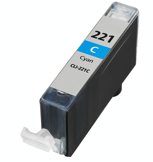 Canon CLI-221 Cyan Ink Cartridge – Compatible with PIXMA iP3600, iP4600, MP620, MP980 Printers, Up to 535 Pages, Vibrant & Reliable Color