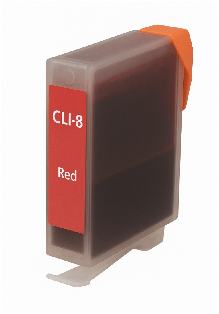 Canon CLI-8 Red Ink Cartridge – Compatible with PIXMA 6500, iP4200, MP500, MP600, MX850 Printers, Up to 280 Pages, Vibrant & Reliable Color