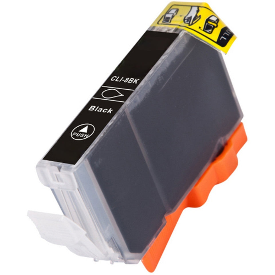 CLI-8 compatible black ink cartridge for Canon printers, providing up to 420 pages of sharp, reliable, and professional-quality black prints.
