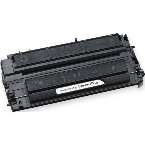 Compatible Canon FX-4 (1558A002) black toner cartridge, high-yield 4000 pages for LaserClass 8500, 9000, 9500, and 9800 series printers.