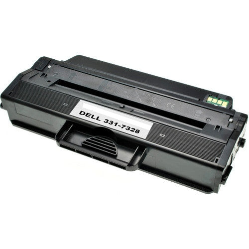 Compatible Dell 331-7328 black toner cartridge for B1260dn, B1260dnf, B1265dnf printers, 2500-page yield.