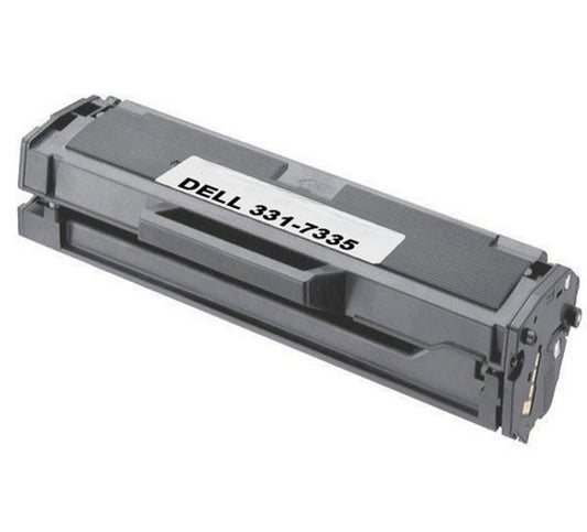 Compatible Dell 331-7335 black toner cartridge for Dell B1160 and B1160W printers, 1500-page yield.