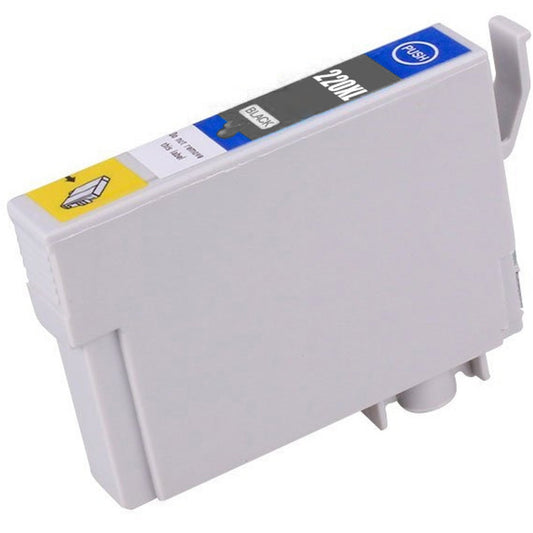 Compatible high-yield black ink cartridge for Epson printers, offering up to 500 pages of sharp, reliable text and high-quality prints for home, school, and office use.