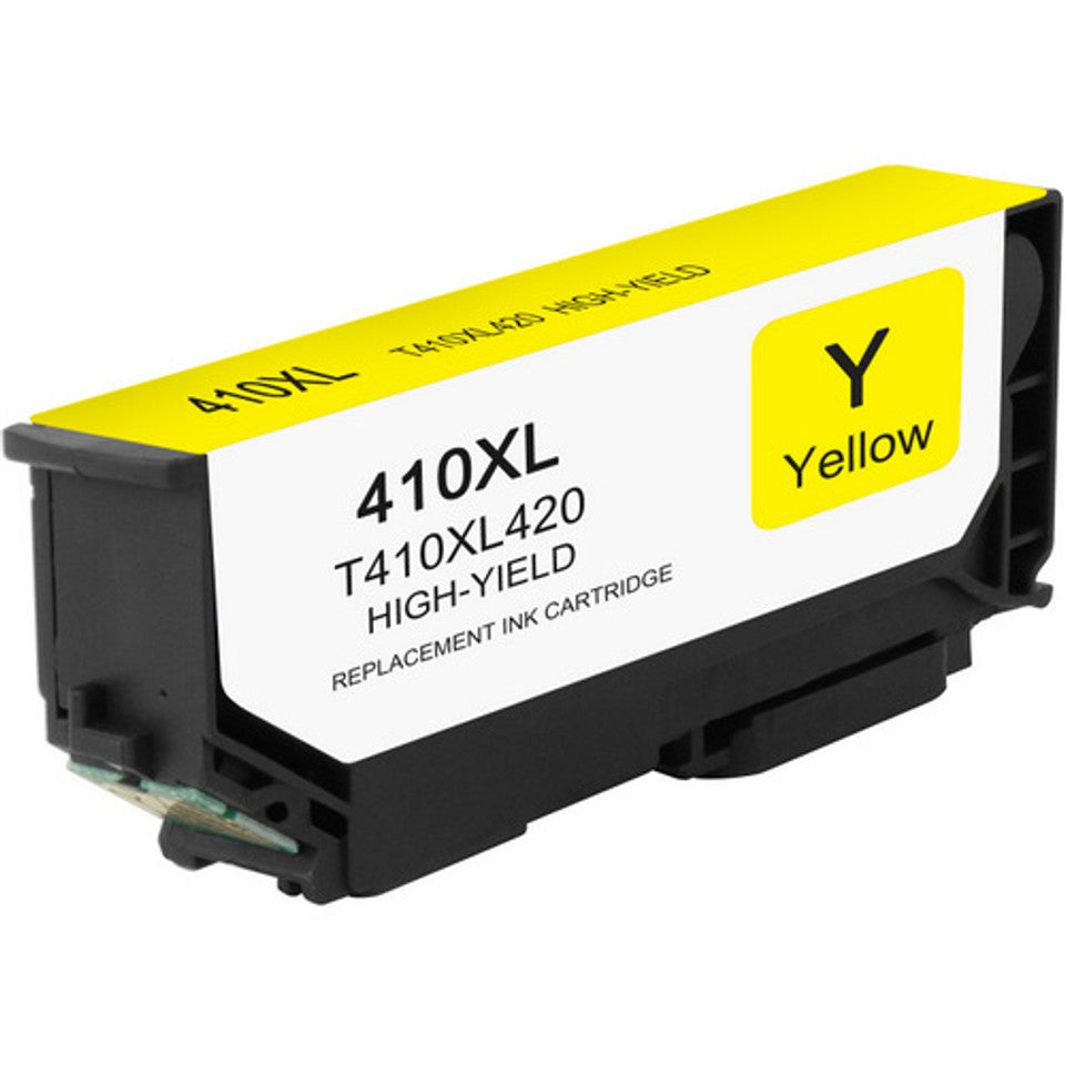 T410XL420 yellow compatible ink cartridge for Epson printers, high-yield 650 pages with vibrant color output.