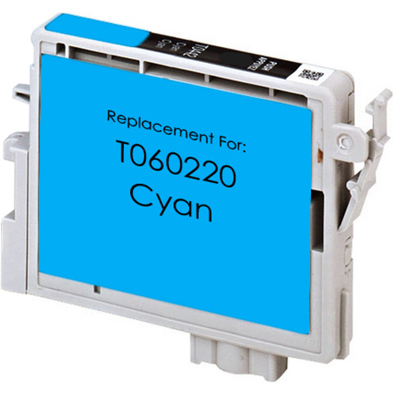 T060220 Cyan Compatible Epson Ink Cartridge, 400-page yield.