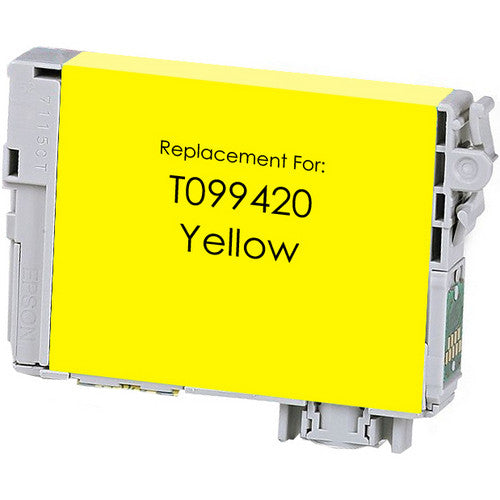 T099420 Yellow Compatible Epson Ink Cartridge, 450-page yield.
