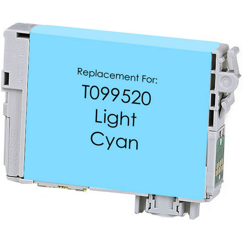 T099520 Light Cyan Compatible Epson Ink Cartridge, 450-page yield.