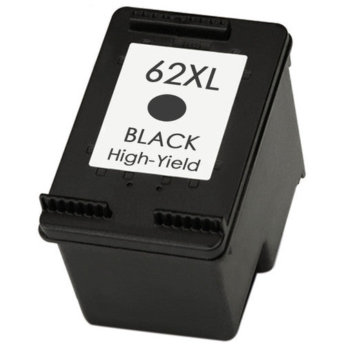 HP 62XL Black Ink Cartridge – 600-page high-yield, compatible with ENVY 5540 & 5542.