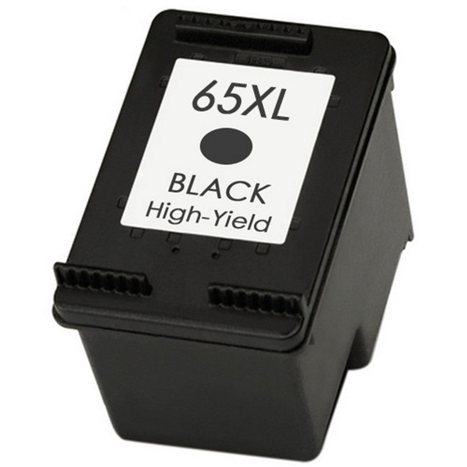 65XL black ink cartridge compatible with HP DeskJet 3752 and 3755