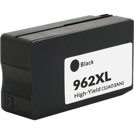 HP 962XL Black Compatible Ink Cartridge – high-yield 2000 pages for OfficeJet Pro 9025 printer.