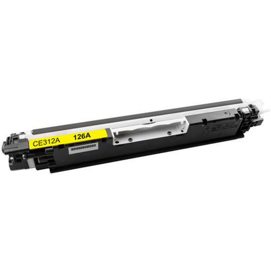 CE312A (126A) Yellow toner compatible with HP Color LaserJet CP1025, 1,000 pages, bright color printing and dependable performance.