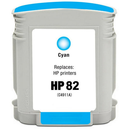 Ink Cartridge 82 Cyan Compatible for HP Printer