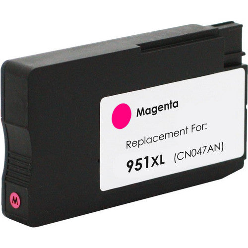 951XL Compatible Magenta Ink Cartridge for HP OfficeJet Pro 8100 and 8600, high-yield 1500 pages.