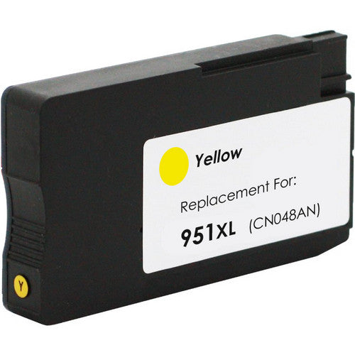 951XL Compatible Yellow Ink Cartridge for HP OfficeJet Pro 8100 and 8600, high-yield 1500 pages.