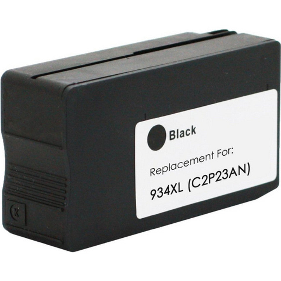 Compatible HP 934XL Black Ink Cartridge for OfficeJet printers, high-yield 1000 pages.