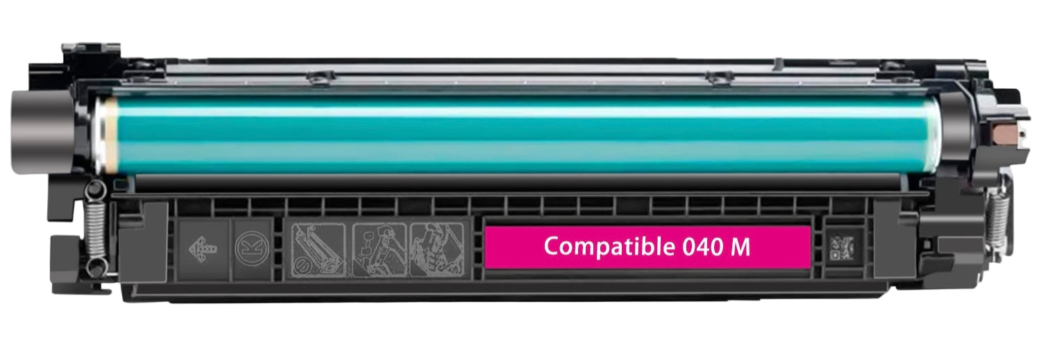 Compatible Canon 040 Magenta Toner Cartridge, high-yield 10,000 pages for Canon ImageCLASS LBP-710CX and LBP-712CDN color laser printers.