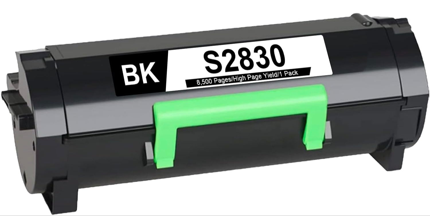 Compatible Dell S2830 Black Toner Cartridge, high-yield 8,500 pages for Dell S2830dn printer, delivers sharp, professional-quality black prints.