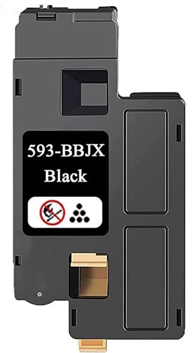 Compatible Dell 593-BBJX black toner cartridge for E525W printer, delivering sharp text and reliable performance.