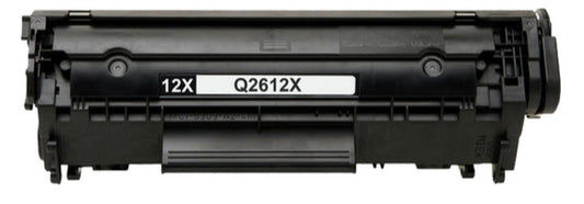 Q2612X compatible black toner cartridge for HP LaserJet 1010–3030 series – high yield 4,000 pages, professional-quality printing