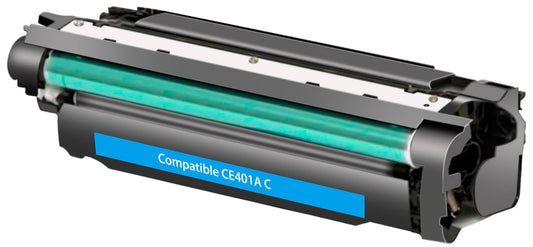 CE401A (507A) Cyan Compatible Toner Cartridge for HP LaserJet M551DN, M551N, M551XH – 6,000 pages high-yield printer toner.