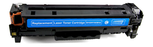 Toner Cartridge CC531A/CE411A/CF381A/CRG118 Cyan Compatible for HP and Canon Printers 2800 pages
