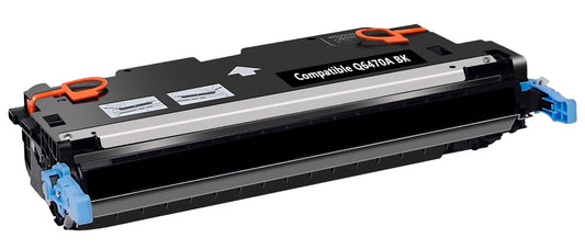 HP Q6470A compatible black toner cartridge, 6,000 pages for HP LaserJet Color 3600/3800, delivering sharp, professional-quality black prints.