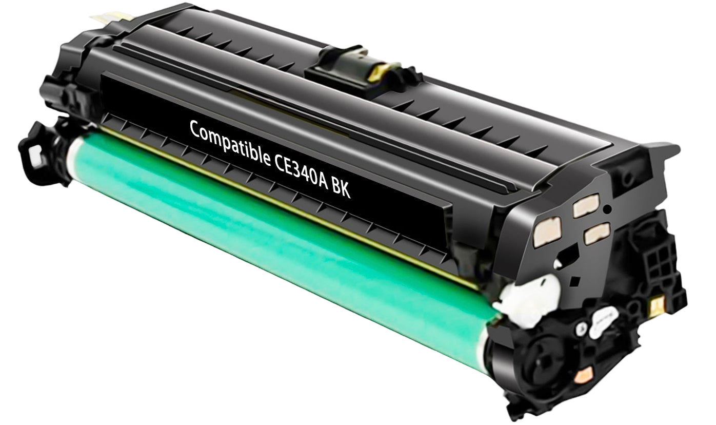Compatible HP CE340A (651A) Black Toner Cartridge, 13,500 pages, for LaserJet Enterprise 700 Color MFP M775.