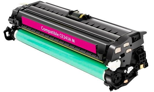 Compatible HP CE343A (651A) Magenta Toner Cartridge, 16,000 pages, for LaserJet Enterprise 700 Color MFP M775.