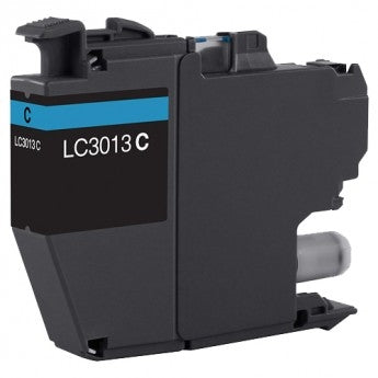 LC3013/LC3011 Cyan compatible ink cartridge for Brother printers, 400-page yield, vibrant cyan, fits MFC-J491, J497, J690, J895
