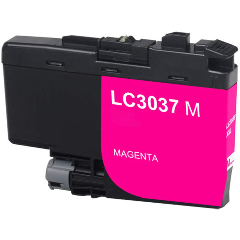 LC3037 Magenta compatible ink cartridge for Brother printers, 1500-page yield, vivid magenta, fits MFC-J5845, J6545, J6945 – High Yield