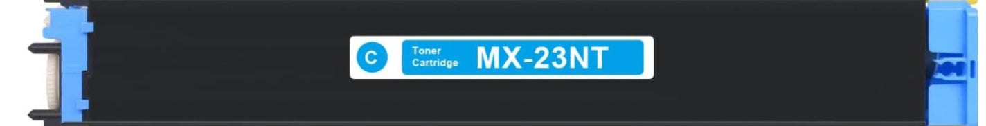 MX-23NT Cyan compatible toner for Sharp MX-2310U, MX-2616N, MX-3111U, MX-3116N, 10,000 pages.