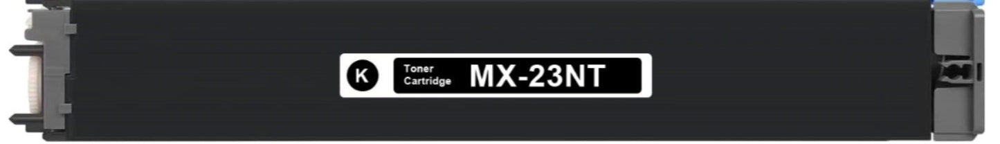 MX-23NT Black compatible toner for Sharp MX-2310U, MX-2616N, MX-3111U, MX-3116N, 18,000 pages.