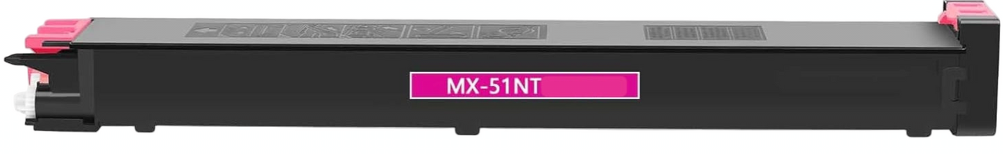 MX-51NT Magenta compatible toner for Sharp printers, 18,000-page high-yield cartridge.