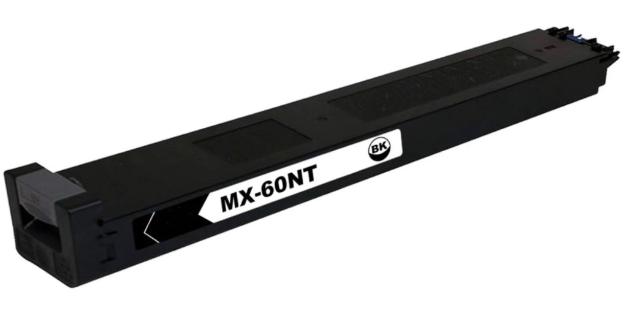 MX-60NT Black Compatible Toner Cartridge for Sharp MX-2630N / MX-4050 – 40,000-page high-yield black toner.