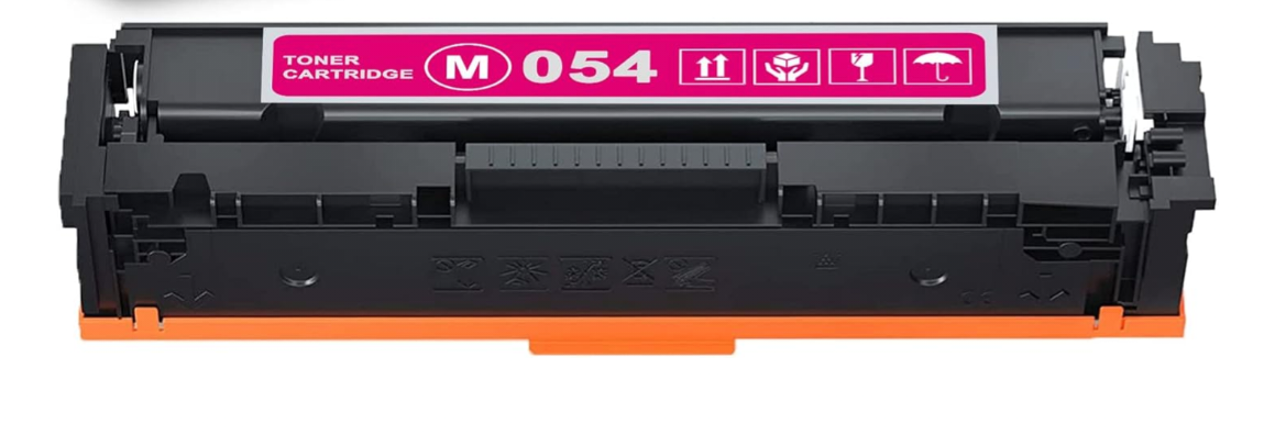 Compatible Canon 054 Magenta Toner Cartridge – 1,200-page replacement for ImageClass 622CDW, 641CW, 642CDW, 644CDW printers.