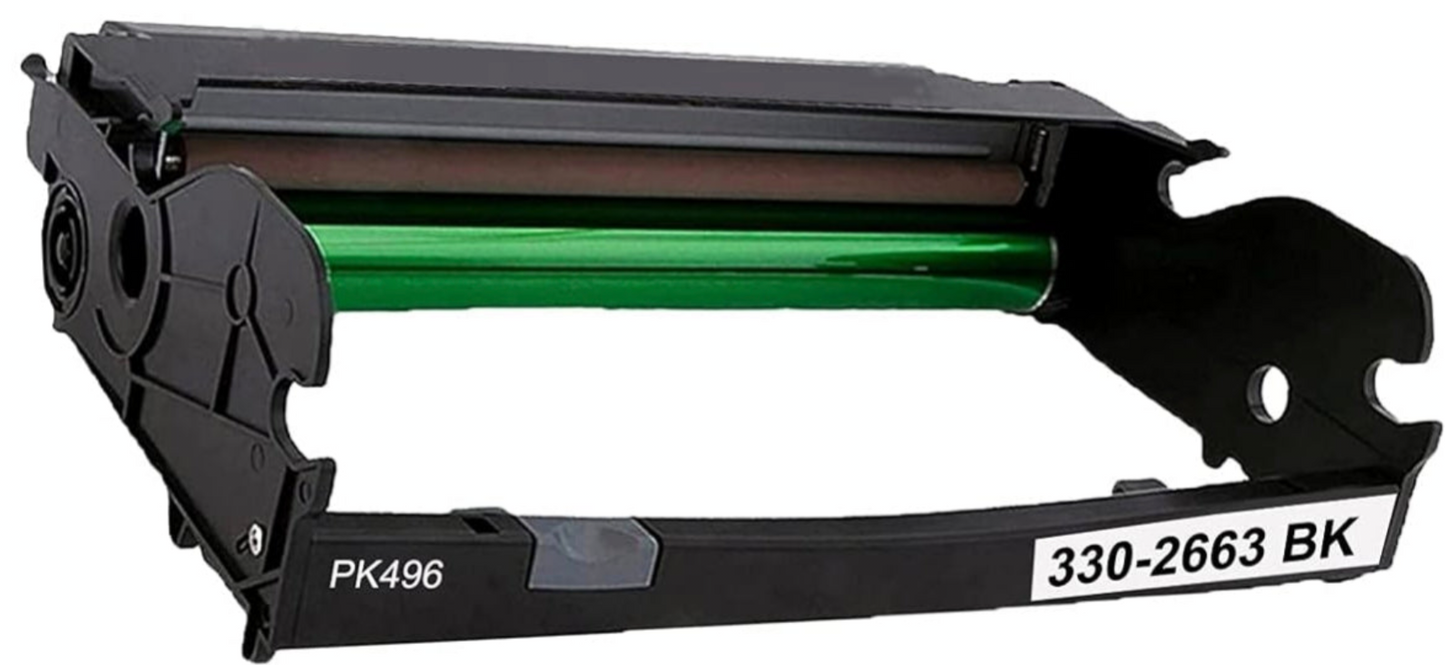 Black Drum Unit 330-2663 Compatible for Dell Printer, yields up to 30,000 pages.