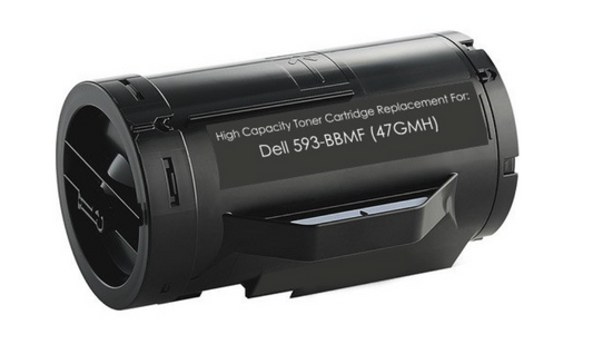 Compatible Dell 593-BBMF Black Toner Cartridge, high-yield 6,000 pages for Dell S2810dn printer, delivers sharp, professional-quality prints.