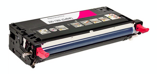 Dell 330-1200 (G484F) Magenta compatible toner cartridge, high-yield 9000 pages for Dell 3130CN printer, delivers vibrant color and reliable performance.