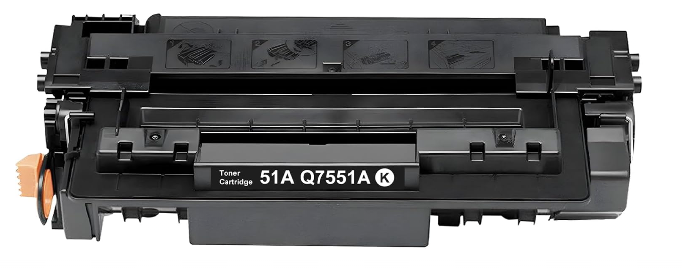 Toner Cartridge Q7551A Compatible for HP Printer black 6500 pages replacement high-yield toner for sharp, professional-quality prints.