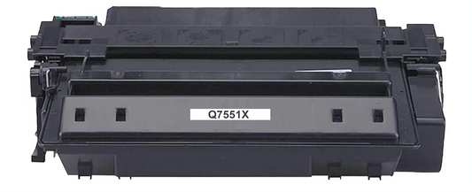 Compatible HP Q7551X Black Toner Cartridge 13,000 pages for LaserJet P3005, M3035 MFP, and M3027 MFP printers.