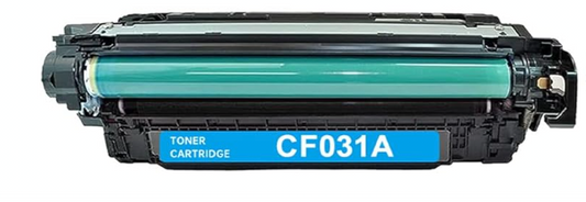 Toner Cartridge CF031A (646A) Cyan Compatible for HP Printer 12,500 pages