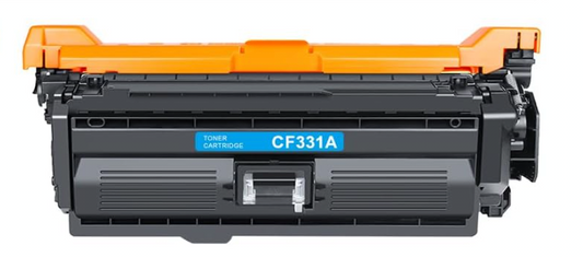 CF331A (654A) Cyan Compatible Toner Cartridge for HP Color LaserJet M651 – 15,000 pages high-yield professional color printing.
