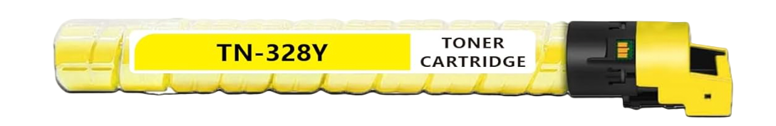 Toner Cartridge TN328 Yellow Compatible for Konica Minolta BizHub C250I, C300I, C360I printers – high-yield 28,000 pages.