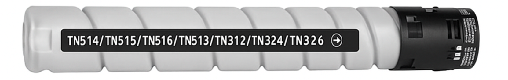 Toner Cartridge TN324/TN326/TN512/TN514 Black Compatible for Konica Minolta BizHub C454, C554, C458, C558, C658, C258, C308, C368 printers – high-yield 27,000 pages.