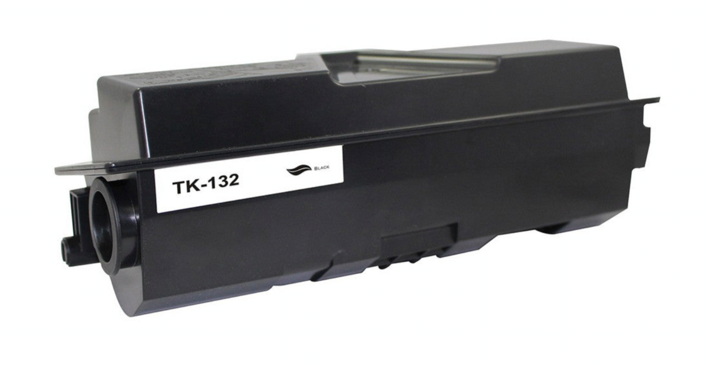 TK-132 Black Toner Cartridge for Kyocera FS 1028MFP, 1128MFP, 1300D, 1350D, 7,200 pages