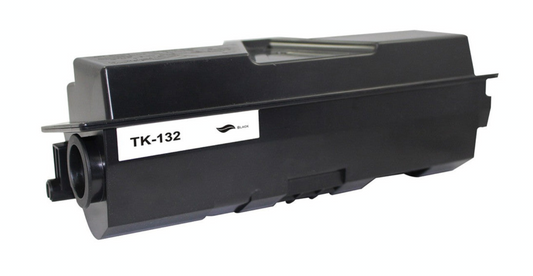 TK-132 Black Toner Cartridge for Kyocera FS 1028MFP, 1128MFP, 1300D, 1350D, 7,200 pages